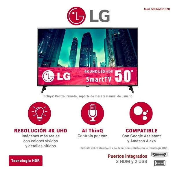 Pantalla LG 50UA7500PSA – 50” 4K UHD Smart TV