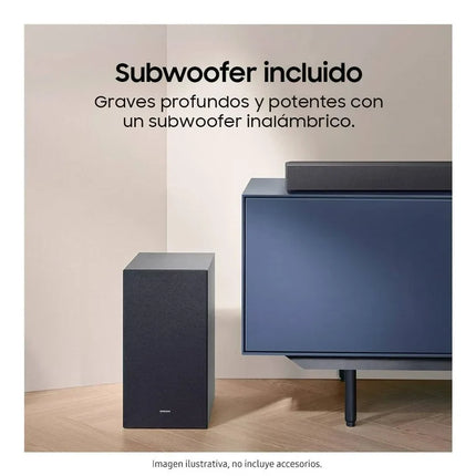 Barra de Sonido Samsung HW-C450 – 2.1 Canales, 300W y Graves Poderosos con Subwoofer