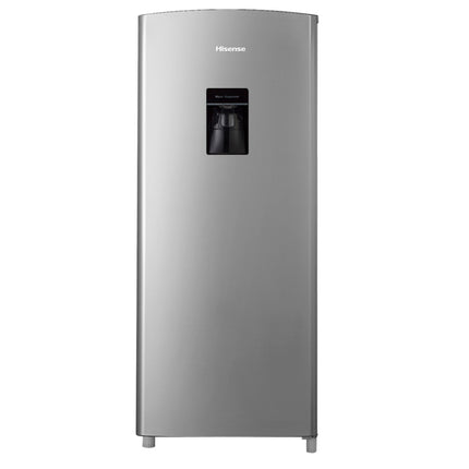 Refrigerador Hisense RR63D6WGX – 7 Pies, 1 Puerta con Despachador de Agua, Color Silver