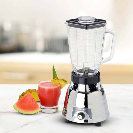 Licuadora Oster 450-20 – Cromada con Vaso de Vidrio y 2 Velocidades