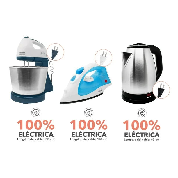 Combo Básico RCA RC-BS – Plancha, Batidora y Tetera Eléctrica