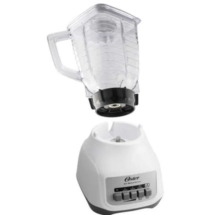 Licuadora Oster BLSTKAP-WPB-013 Kalimán – 2 Velocidades, 400W, Color Blanco con Vaso de Plástico