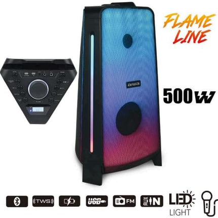 Bocina Bluetooth Aiwa AWPOK400LD – 50W, TWS, Radio FM y Sonido Potente en Todo Momento