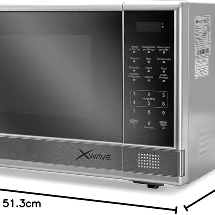 🍽️ Microondas X Wave MWD031E | 0.9 Pies³ | 900 W de Potencia | 10 Niveles | Panel Digital | Color Negro | Compacto y Elegante