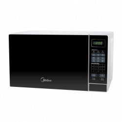 Horno de Microondas Midea MMDF07S2MB 0.7 Pies³ – Gris con Puerta de Acabado Espejo