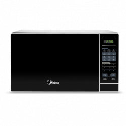 Horno de Microondas Midea MMDF07S2MB 0.7 Pies³ – Gris con Puerta de Acabado Espejo