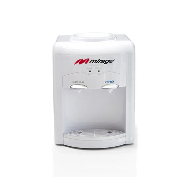 Dispensador de Agua Mirage DISX05 MDT10BB Table Top | Blanco con Gris | 3 Temperaturas | Compacto | 127 V~ | Ideal para Escritorio o Cocina