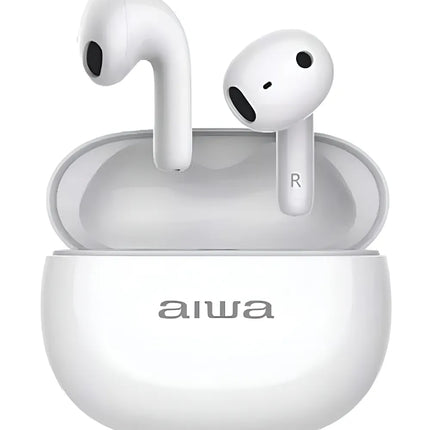 Audífonos Bluetooth Aiwa AWTWSD8 – True Wireless Stereo 3W, Color Blanco