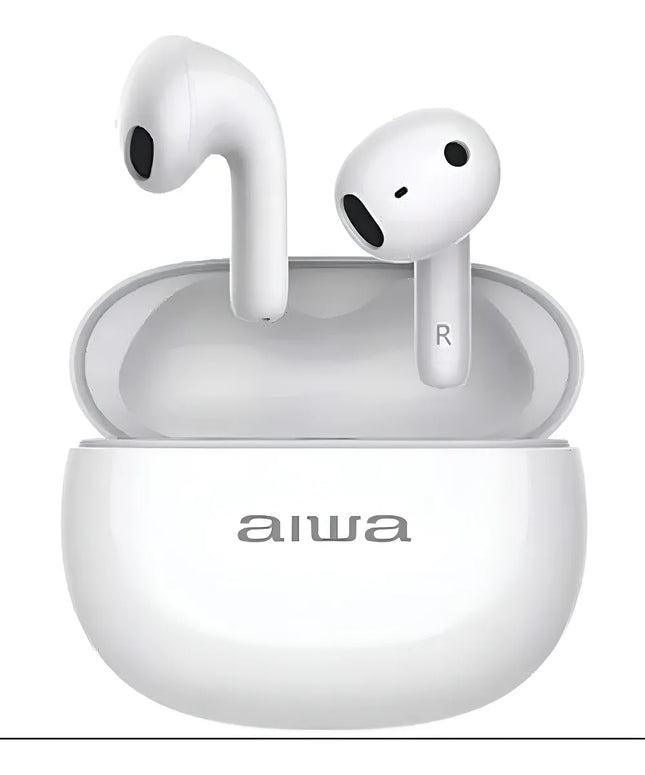 Audífonos Bluetooth Aiwa AWTWSD8 – True Wireless Stereo 3W, Color Blanco