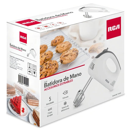 Batidora de Mano RCA RC-094 – 5 Velocidades, Potente, Ligera y Fácil de Usar
