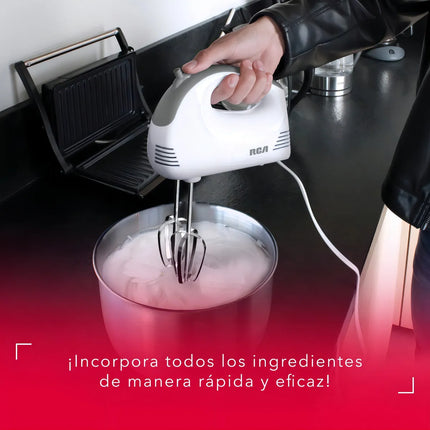 Batidora de Mano RCA RC-094 – 5 Velocidades, Potente, Ligera y Fácil de Usar