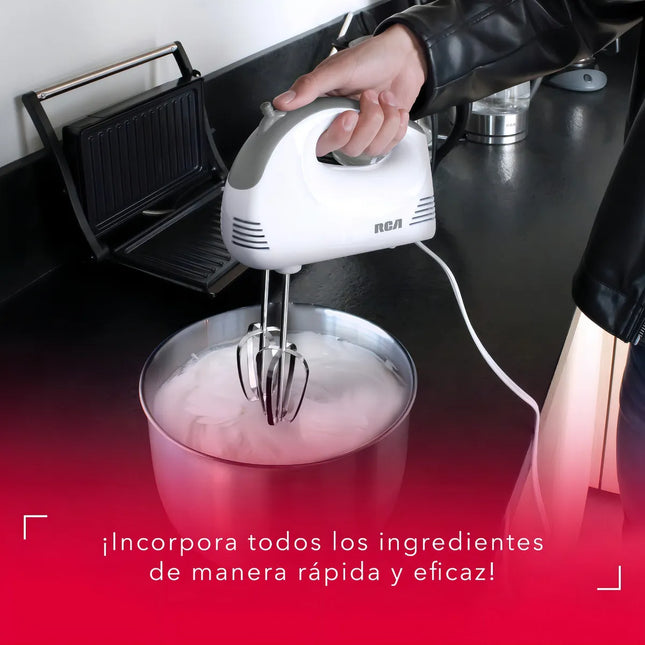 Batidora de Mano RCA RC-094 – 5 Velocidades, Potente, Ligera y Fácil de Usar