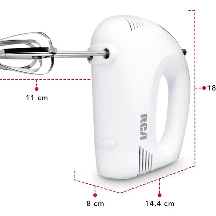 Batidora de Mano RCA RC-094 – 5 Velocidades, Potente, Ligera y Fácil de Usar