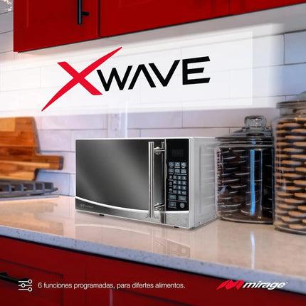 🍽️ Microondas X Wave MWD020E | 0.7 Pies³ | 700 W de Potencia | 6 Niveles | Perillas Manuales | Color Blanco | Compacto y Funcional