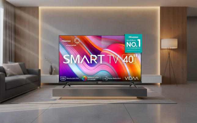 Smart TV Hisense 40″ A4KV – Imagen Clara, Conectividad Smart y Tamaño Ideal para tu Espacio