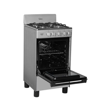 Estufa Midea MGS20FS1BAABG 20” – Cubierta de Acero Inoxidable Color Silver