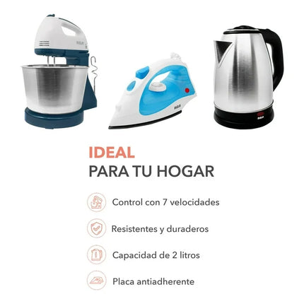 Combo Básico RCA RC-BS – Plancha, Batidora y Tetera Eléctrica