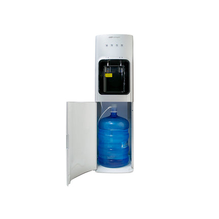 Dispensador de Agua Mirage DISX30 MDD30HC  | 3 Temperaturas | Carga Inferior | Compresor | Acero Inoxidable | 110 cm Alto
