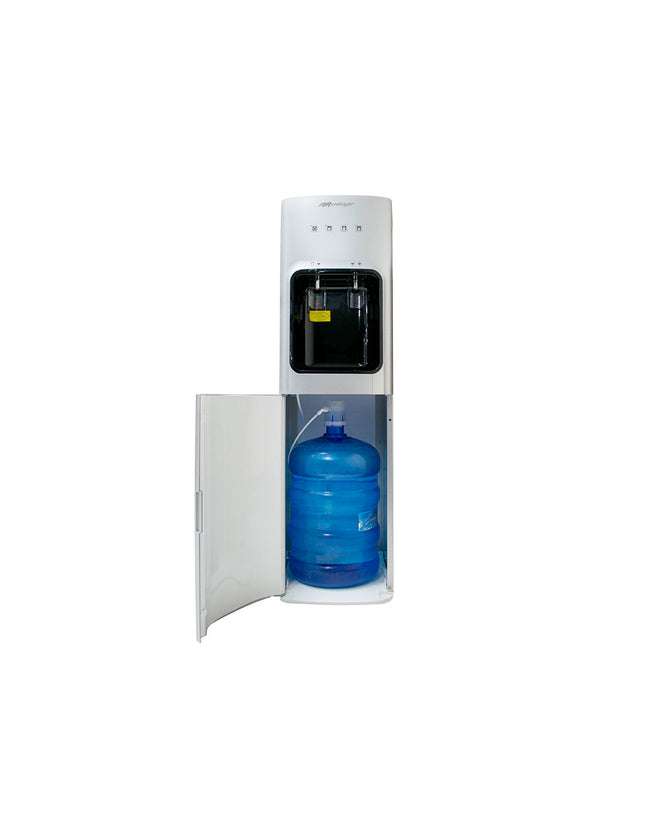 Dispensador de Agua Mirage DISX30 MDD30HC  | 3 Temperaturas | Carga Inferior | Compresor | Acero Inoxidable | 110 cm Alto