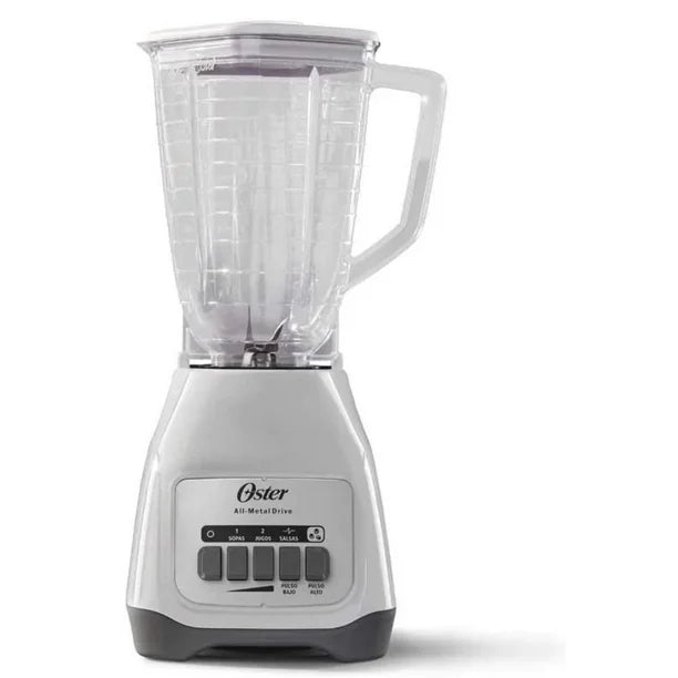 Licuadora Oster BLSTKAP-WPB-013 Kalimán – 2 Velocidades, 400W, Color Blanco con Vaso de Plástico