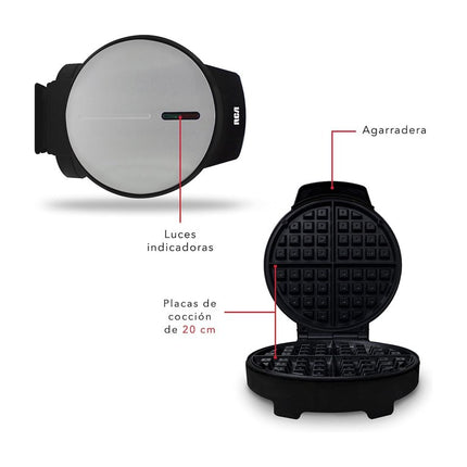 Combo Cocina RCA RC-CC – Horno Eléctrico 9L, Exprimidor de Jugos y Waflera Belga