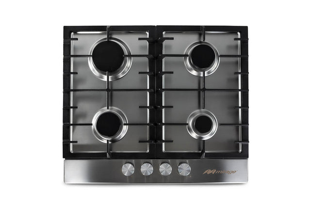 🔥 Parrilla SPARX MPS60GB de Gas | 4 Quemadores | Acero Inoxidable | Encendido Electrónico | Parrillas de Hierro Fundido | 60 cm de Ancho